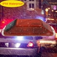 thumbnail image 3 of HUGFEGWE Solar Strobe Warning Light Sensitive LED Warning Lamp Super Bright IP54 Waterproof Light Control Flashing Beacon Barricade Construction Safety Road Signs Flash Traffic Lights (Red), 3 of 9
