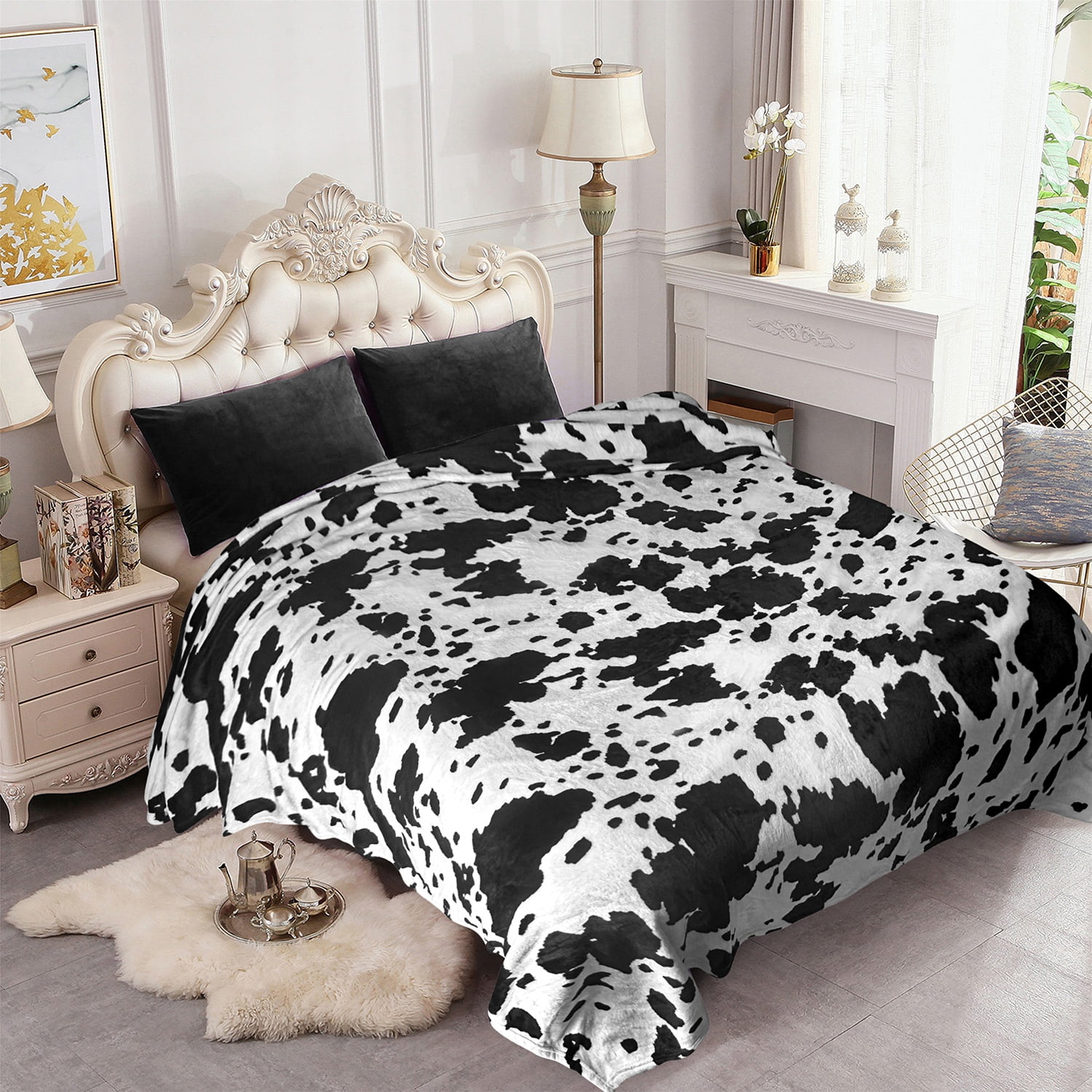 JML Fleece Blanket King Size for Bed - Soft Lightweight Plush Cozy Warm Blanket, Soft Microfiber Flannel Blanket For Adult, 79x89 inches