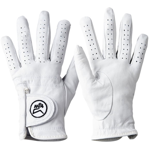 TGW Women's Tour Cabretta Golf Glove for Golfing Regular White Large Left