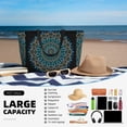 thumbnail image 5 of Wukai Mandala Print Zipper Bag,large Beach Tote Bag,Waterproof Sandproof Bag,Grocery and Picnic Tote Travel Bag, 5 of 5