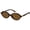Tortoise/Brown lens, variant on Retro Oval Sunglasses for Women, Trendy UV400 Protection