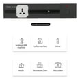 thumbnail image 3 of KKmoon Removable Electrical Outlet Track System Surface Mounted Power Track System Movable Wall Outlet Extender, 3 of 8