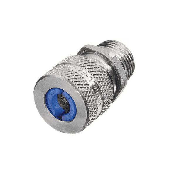 Liquid Tight Connector, 3/4 in., Blue