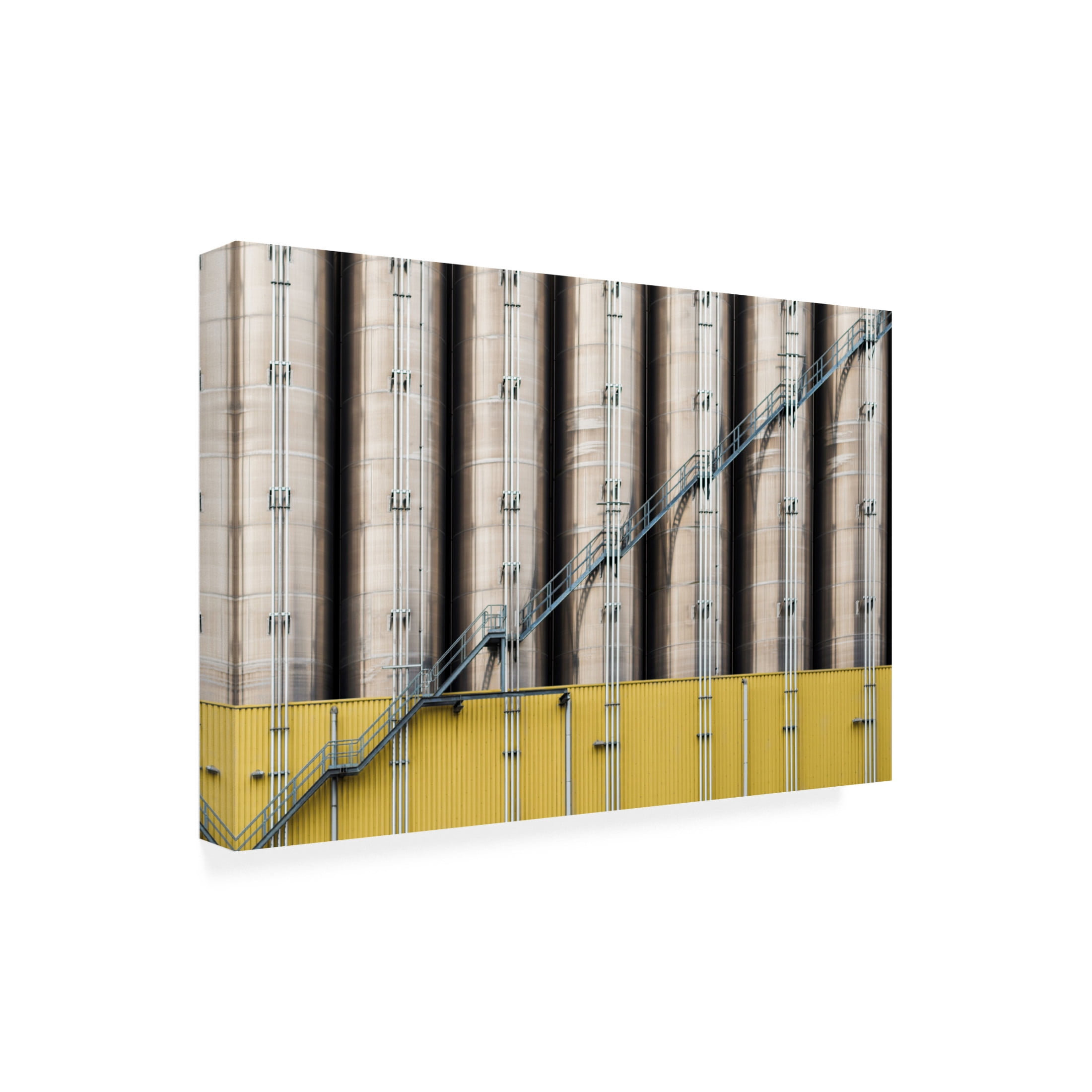 Canvas Wall Art - Luc Stalmans 'Industrial Part I' Wall Art for Living Room, Bedroom, or Office D?cor by Trademark Fine Art - 32 x 22 Inches