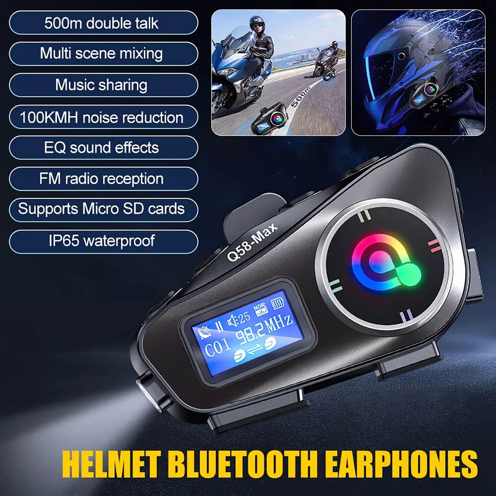 High-Performance Helmet Bluetooth for Riders Seamless Communication on the Road