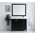 thumbnail image 6 of 42 inch Single Bathroom Vanity in Black with Backsplash, 6 of 8