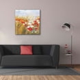 thumbnail image 3 of Epic Graffiti 'Poppies And Larkspur I' by Carol Rowan, Giclee Canvas Wall Art, 37"x37", 3 of 8