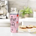 thumbnail image 6 of Ice Cream Pattern 20oz Travel Tumbler With Lid And Straw, Be In Love With Your Life Every Minute Of It Stainless Steel Tumblers Insulated Coffee Cup Mug Gift For Men Women, 6 of 6