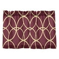 thumbnail image 7 of Yayeee Kitchen Curtains Tier Pair Light Filtering 27"x24" Rod Pocket Short Cafe Window Panel, Red Circles, 7 of 7