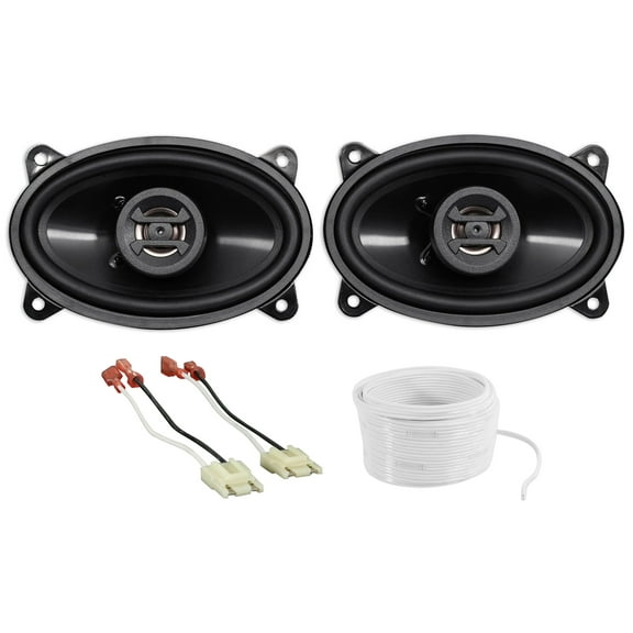 4x6" Front Speaker Replacement Harness for Jeep Wrangler Yj 87-95 Hifonics