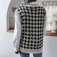 thumbnail image 1 of Suéter de Chaleco de Pecho de Granos Suelto, Chaleco de Pata de Arma Sin Tejido Sincronizado en Vest Vlojido para Señora para Salir Con Citas, 1 of 7