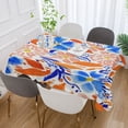thumbnail image 5 of 54x72 Inch Tablecloth Polyester Square Tablecloth for Home Kitchen Dinner Decor Hand-painted Watercolor Floral, 5 of 9
