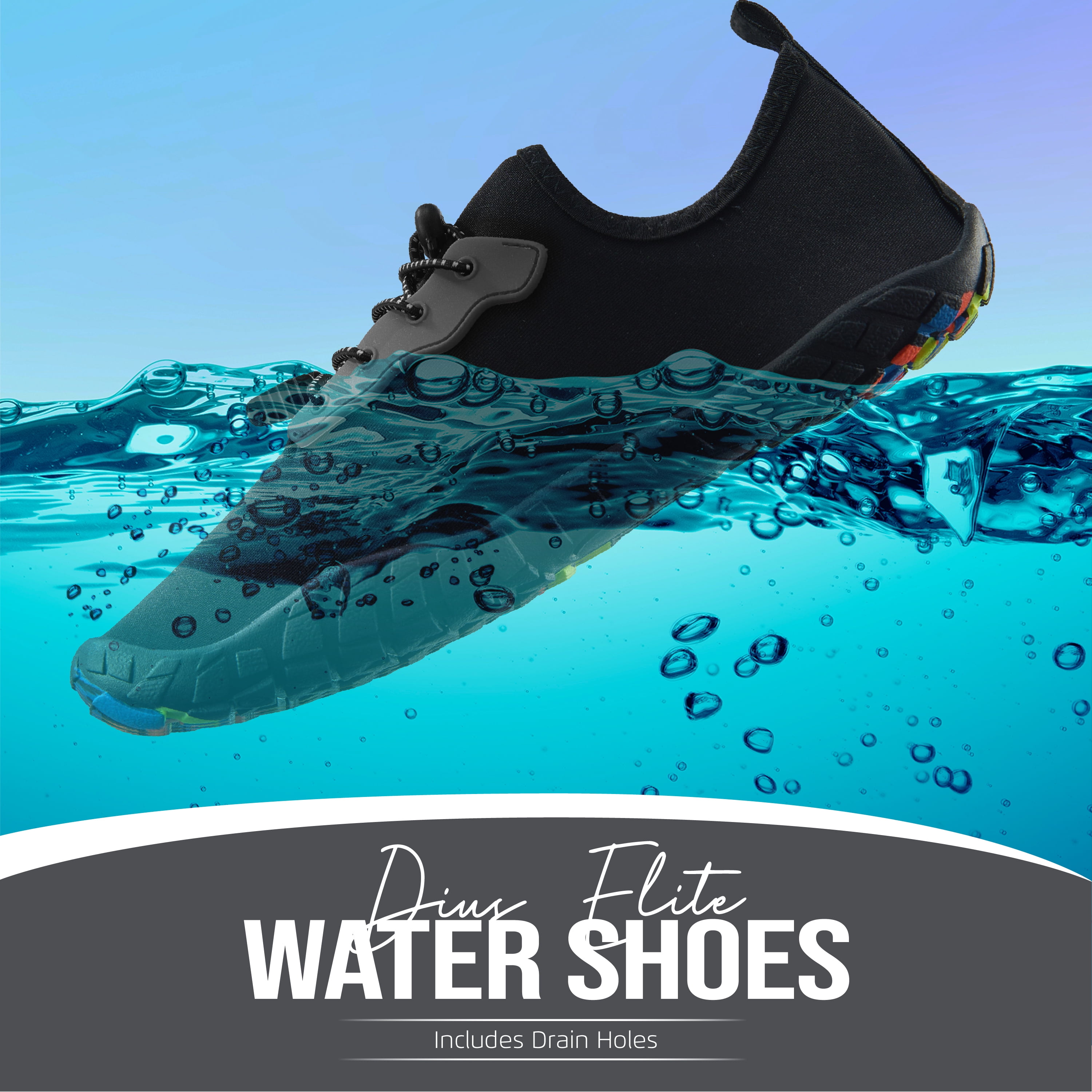 DIUS Womens Water Shoes Swim Shoes for Men Beach Shoes Barefoot Aqua Shoes for Pool River surf shoes