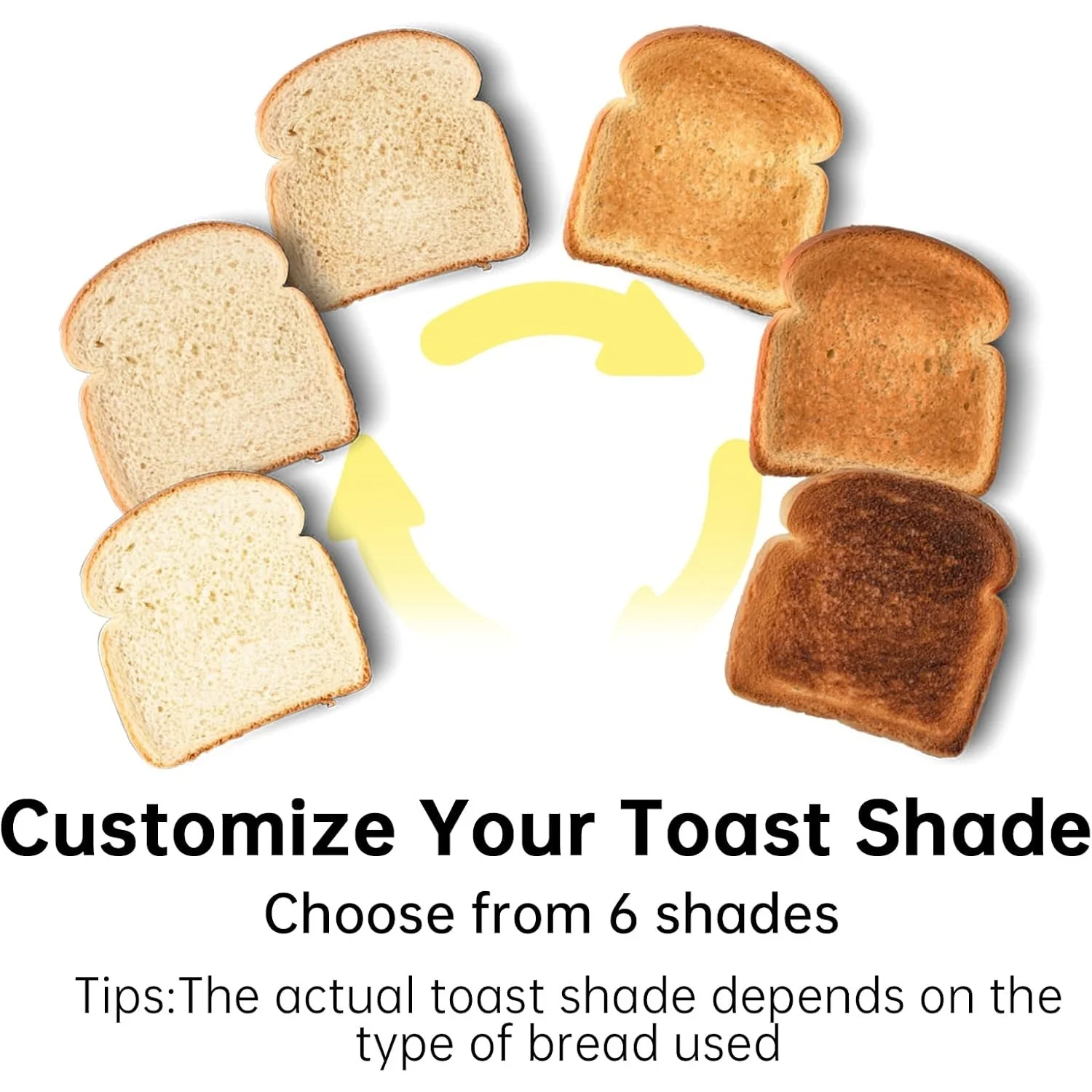 2-Slice Slim Toaster, 6 Shade Settings with Cancel, Reheat & Defrost, 10" Long Slot, Auto Shut off, Removable Crumb Tray, Blue