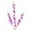 Purple, variant on Mdesiwst Artificial Orchids 3 Fork Colorful Fake Flower Wedding Home Office Faux Floral Branch Flower Arrangement Decoration