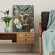 thumbnail image 5 of Qisvanset Framed Canvas Wall Art 12x16 Inch White Flower Great Horned Owl Rustic Wall Art, 5 of 5