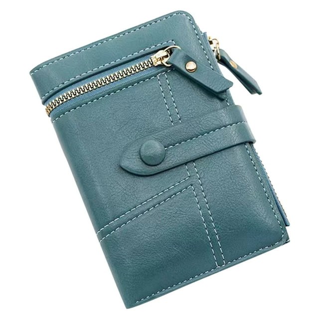 Huanglei Women Wallet Fashionable New Pattern Simple Solid Color Zipper Practical Wallet Lightweight