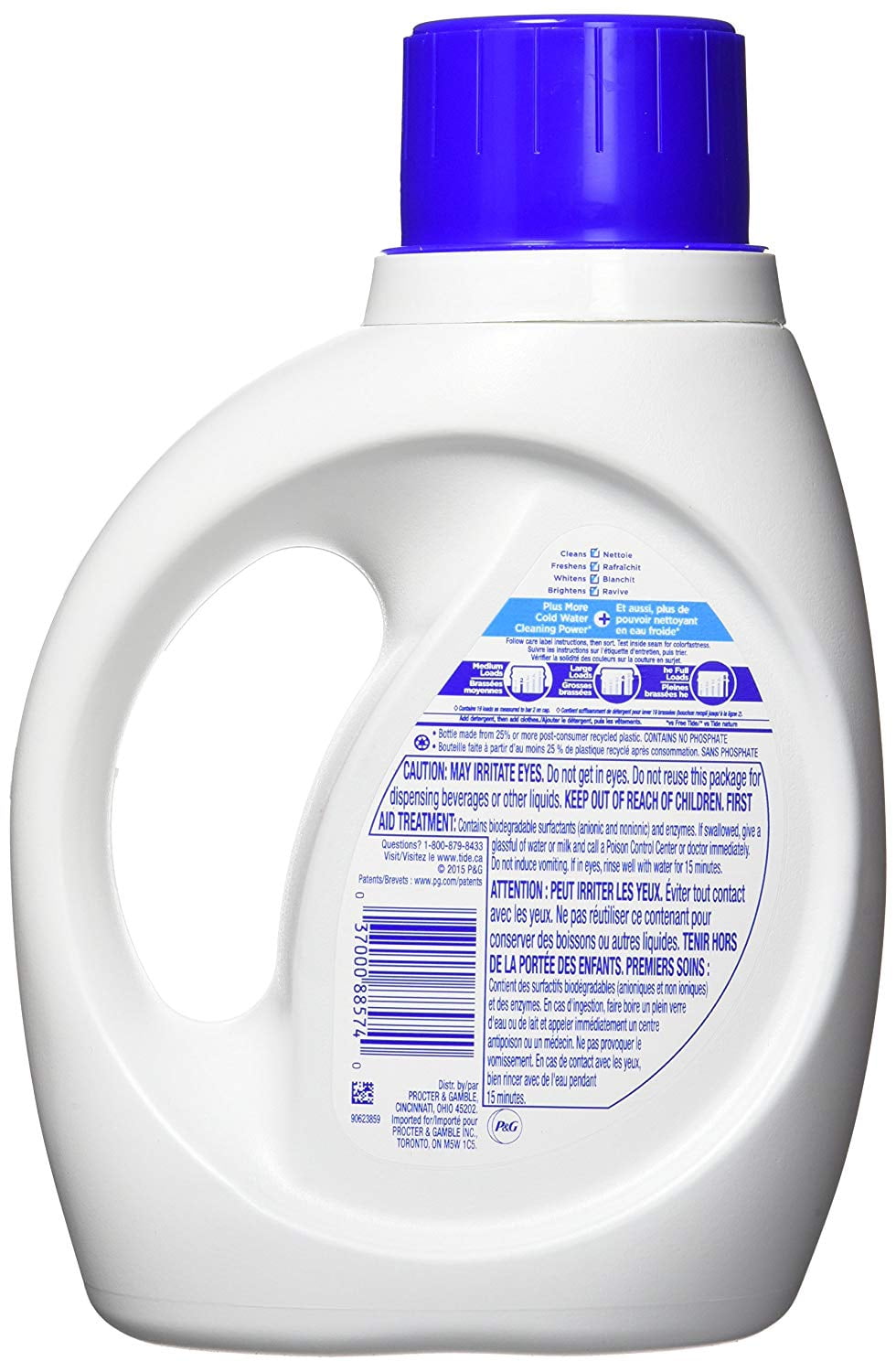 Tide Coldwater Clean Free High Efficiency Liquid Laundry Detergent, 1.