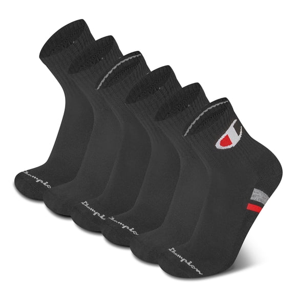 Calcetines Champion 6PK para Hombre con Acolchado y Corte Alto