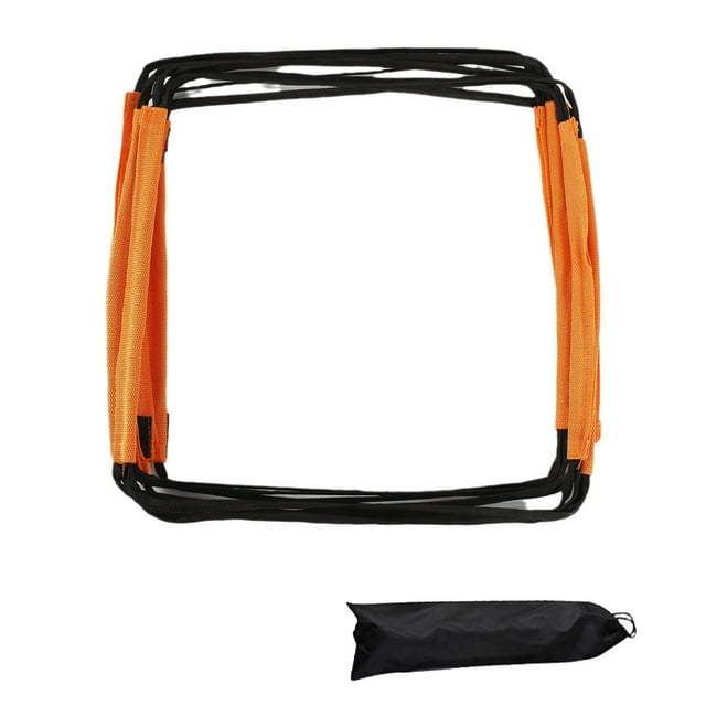 QualitChoice Agility With Agility Footwork Potential Football Training Foldable Fitness Delight Ladder For Footwork Agility Ladder black+orange 12 grids