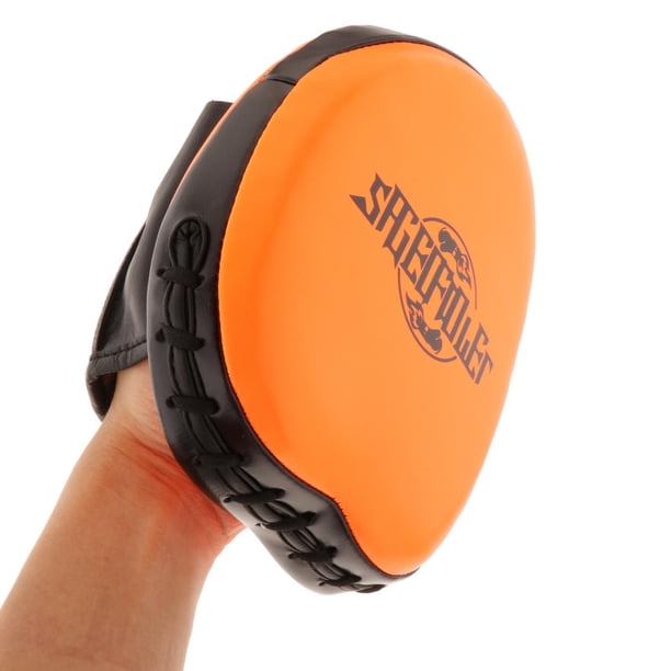 Guantes de entrenamiento de boxeo Shamjiam Almohadilla de naranja Mitones de boxeo 17x19cm