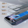 thumbnail image 5 of For Oppo Find N2 Flip 5g Cell Phone Case Carbon Fiber Texture Leather+pc Folding Cover, 5 of 5