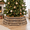 Brown-42 in, variant on Brown 42 in Hexagonal Paulownia Wood Christmas Tree Collar for 9-12ft Artificial Trees