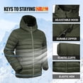 thumbnail image 5 of Pioneer Camp Men's Packable Puffer Jacket, Hooded with 6 Pockets, 5 of 6