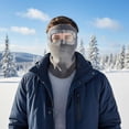 thumbnail image 4 of Generic Brand Winter Warm Full Face Mask with Integrated Goggles, Cycling Windproof Aurora Fleece Balaclava for Cold Weather Skiing, Motorcycle Riding, Snowboarding, Black, 4 of 8