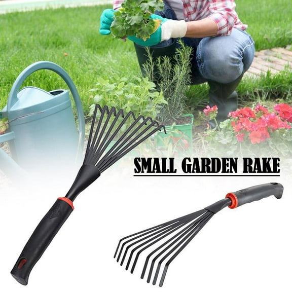 FurNest 1/2x Gardening Hand Rake Leaf Rake Rakes Small Garden Rakes Rake Gard