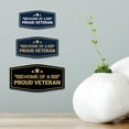thumbnail image 2 of Signs ByLITA Fancy Home of a Proud Veteran Easy Installation | Honor Veterans with Military Signs | US Pride | Businesses and Homes Sign (Black) - Large, 2 of 8