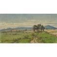 thumbnail image 2 of Peter Becker 18x11 Gold Ornate Wood Frame and Double Matted Museum Art Print Titled - View of Unterliederbach (1861), 2 of 4
