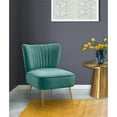 thumbnail image 2 of Meridian Furniture Tess Mint Velvet Accent Chair with Gold Legs, 2 of 5