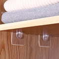 thumbnail image 6 of BESTYASH 16Pcs Transparent Adhesive Shelf Holder Pegs Heavy Bearing for Home Shelf Support, 6 of 6