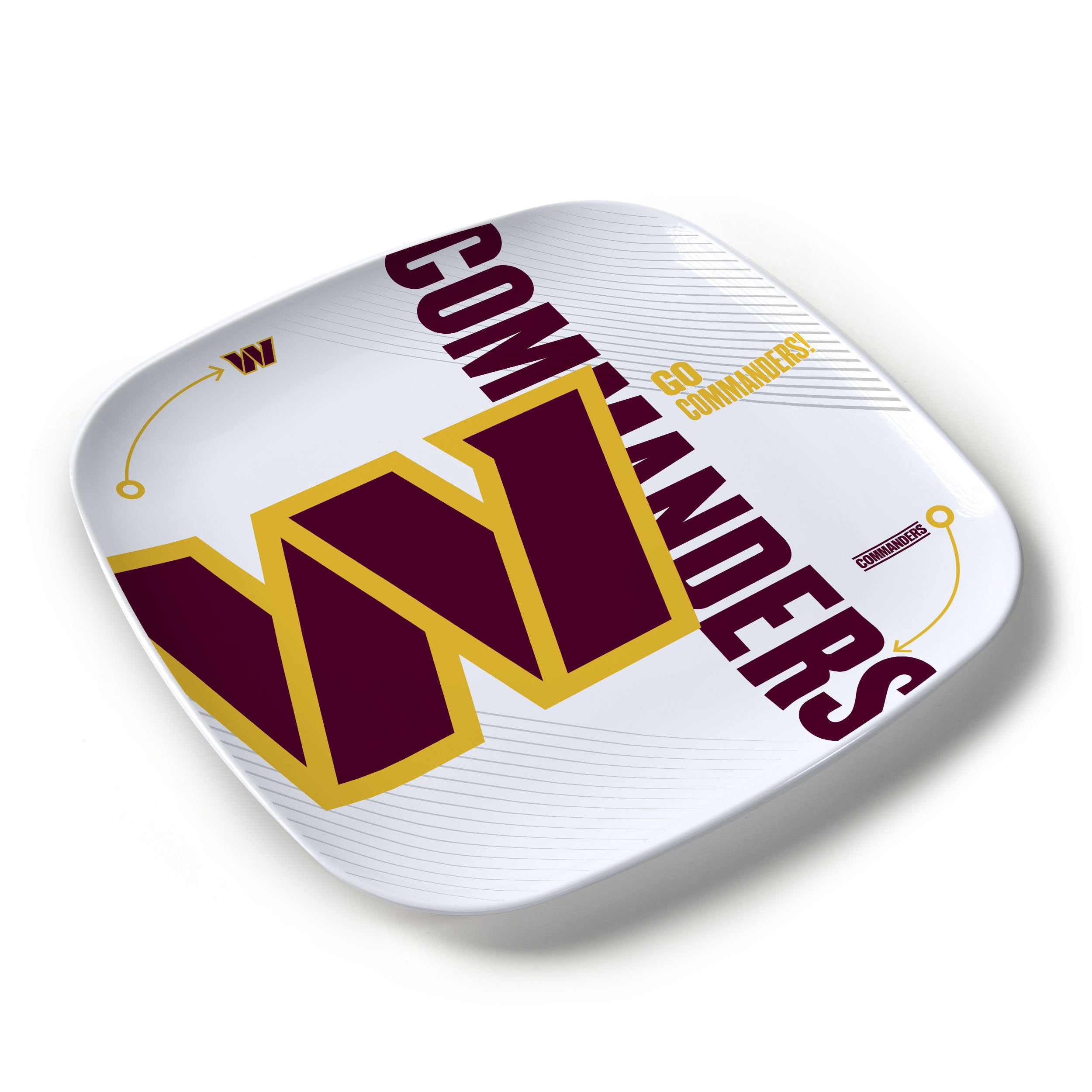 YouTheFan NFL Washington Commanders Large Party Plate