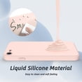 thumbnail image 6 of Elegant Choise Phone Case for iPhone SE 3 2022 Liquid Silicone Protective Cover + Tempered Film Set, 6 of 25