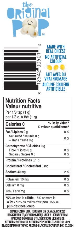 Kernels Extraordinary Popcorn Seasonings - White Cheddar, 110 g