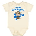 thumbnail image 3 of Inktastic I'm the Little Brother with Cute Monkey Boys Baby Bodysuit, 3 of 5