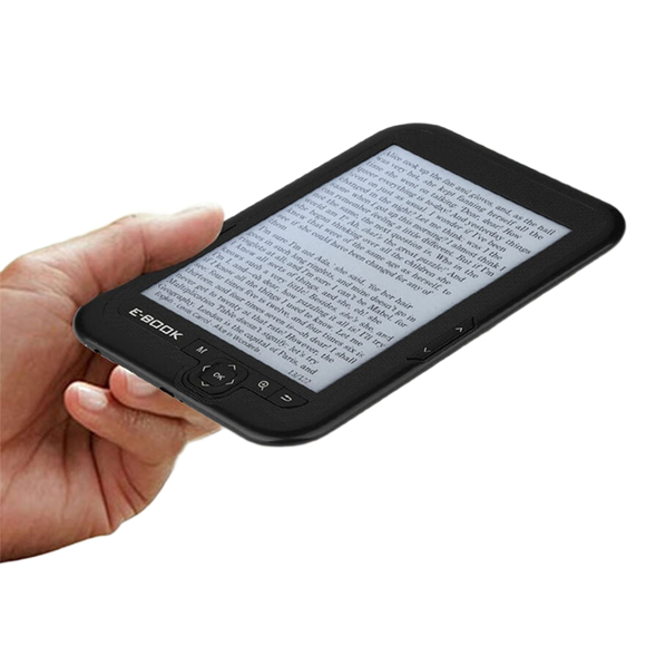 EBOOK Reader EInk 6 Inch Ereader 600 X 800 Resolution Display 300DPI Blue Cover (Black 8G),1 x e-book reader 1 x USB charging cable,Black