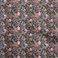 thumbnail image 1 of oneOone Cotton Flex Black Fabric Florals Quilting Supplies Print Sewing Fabric By The Yard 40 Inch Wide, 1 of 4