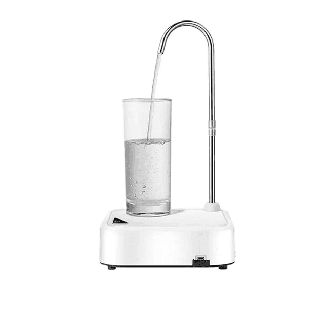 Dispensador De Agua Electrico Bomba, Recargable Y Portátil Malubero Blanco