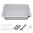 thumbnail image 6 of Ruvati RVG2310WH 30 in. Granite Composite Workstation Dual Mount Kitchen Sink, White, 6 of 7