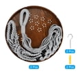 thumbnail image 3 of Soportes de plantas de macramé Uxcell para interiores, estante para plantas colgante con base de madera resistente para colgar en la pared, techo o ventana, paquete de 2, 3 of 7