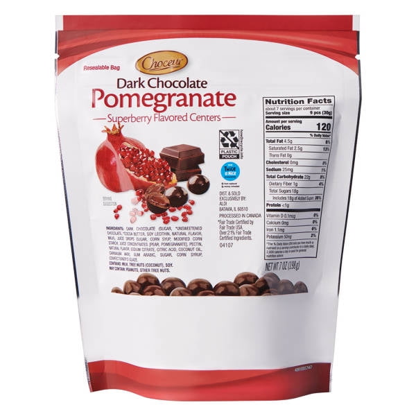 Superberry Pomegranate Dark Chocolate, 7 oz- Pack of 2