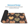 thumbnail image 4 of Pofeuu Heart Print Desk Mat for Keyboard and Mouse，Computer Desk Matt for Desktop，Large Mouse Pad for Desk，Desk Pads on Top of Desks 12x31.5in, 4 of 8
