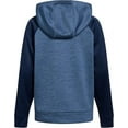 thumbnail image 4 of Adidas PRELOVED INK BLUE HEATHER Big Boys Fleece Hoodie, US Large (14-16), 4 of 4