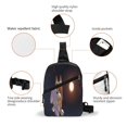 thumbnail image 2 of Lsque Bluey Pattern Chest Package – Foldable Waterproof Chest Bag with Adjustable Shoulder Strap, Double Zipper Compartments & D-Buckle Design, 2 of 7