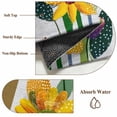 thumbnail image 6 of Area Rugs for Living Room Bedroom, Spring Daisy 4'x6' Rug Washable Carpet Runner Indoor Outdoor, Brown Modern Abstract Art Dots Floral Non Slip Accent Floor Mats Rug for Kitchen, Office, 6 of 8