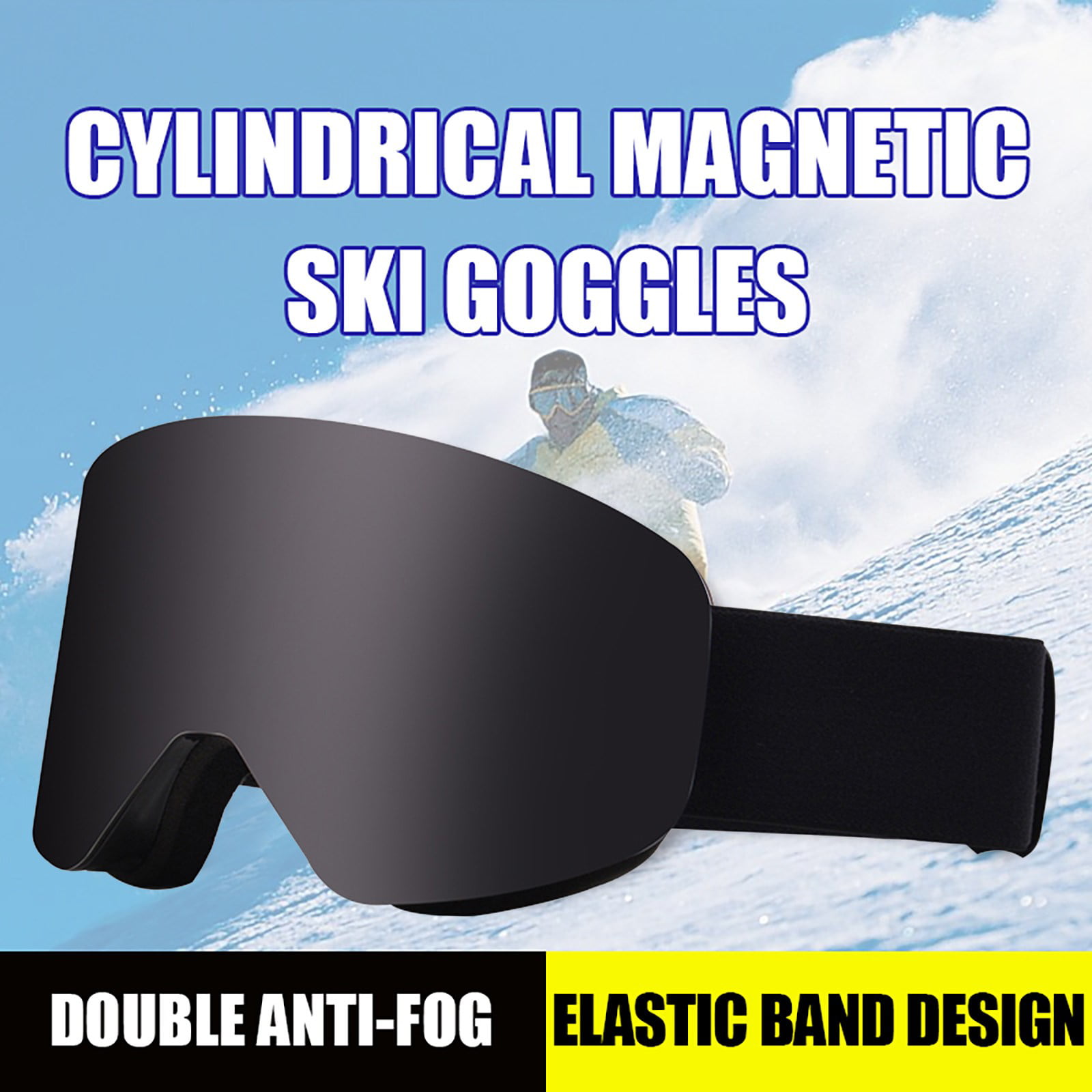 Details about   Winter Snowboard Snow Ski Skiing Goggles Adult Anti Fog UV Double Layers 