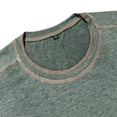 thumbnail image 7 of Umfun Men Contrast Stitch Short Sleeve Crew Neck T-Shirt Slim Fit Casual Wear for Sports and Daily Casual, 7 of 7